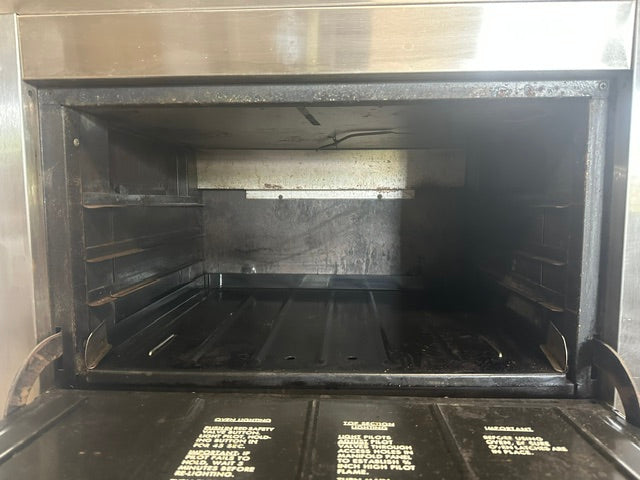 "FRANKLIN CHEF"H.D COMMERCIAL NATURAL GAS DOUBLE STACK OVEN
