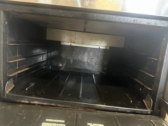 "FRANKLIN CHEF"H.D COMMERCIAL NATURAL GAS DOUBLE STACK OVEN