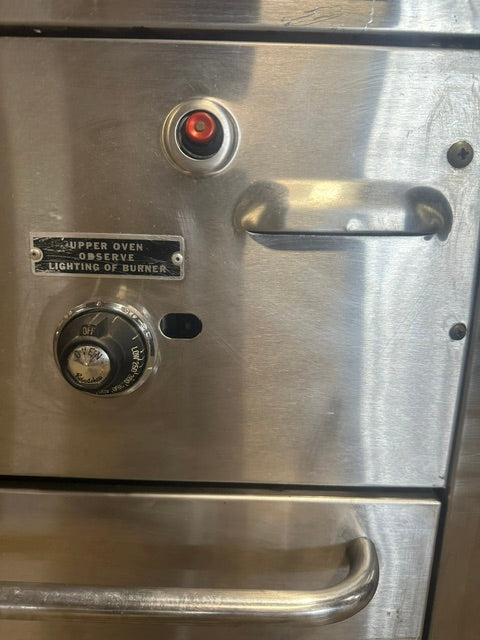 "FRANKLIN CHEF"H.D COMMERCIAL NATURAL GAS DOUBLE STACK OVEN