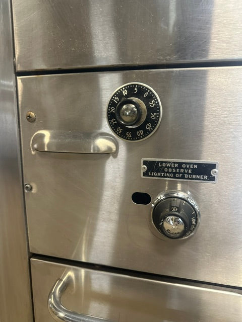 "FRANKLIN CHEF"H.D COMMERCIAL NATURAL GAS DOUBLE STACK OVEN