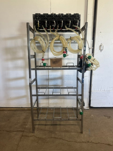 "FLOJET" BAG IN BOX SODA/JUICE SYRUP HOLDING RACK