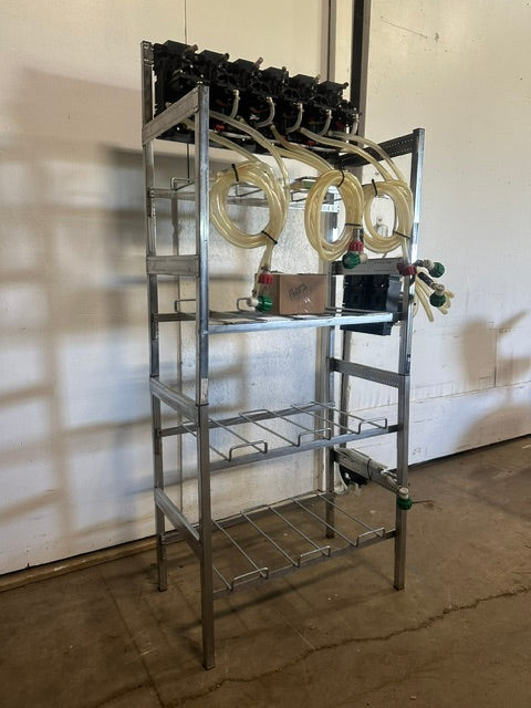 "FLOJET" BAG IN BOX SODA/JUICE SYRUP HOLDING RACK