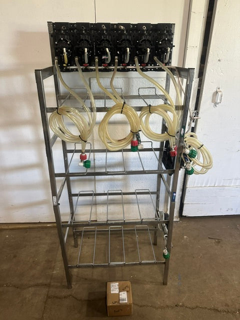 "FLOJET" BAG IN BOX SODA/JUICE SYRUP HOLDING RACK