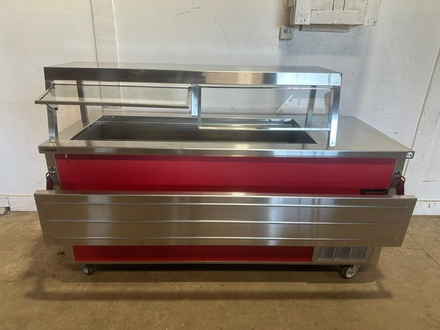 "DELFIELD SCSC-60-B" S.S REFRIGERATED BUFFET TABLE W/SNEEZE GUARD ,115V 1PH