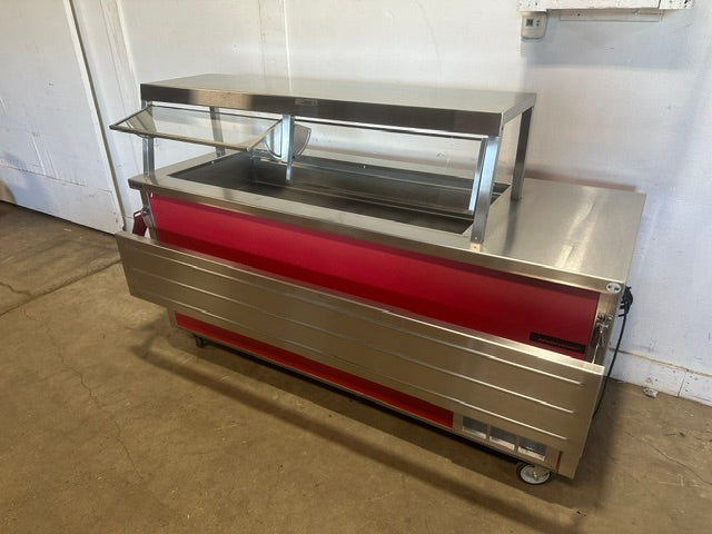 "DELFIELD SCSC-60-B" S.S REFRIGERATED BUFFET TABLE W/SNEEZE GUARD ,115V 1PH