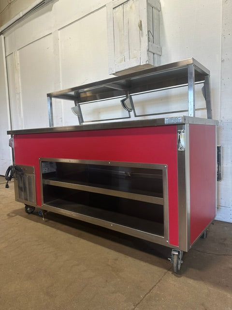 "DELFIELD SCSC-60-B" S.S REFRIGERATED BUFFET TABLE W/SNEEZE GUARD ,115V 1PH