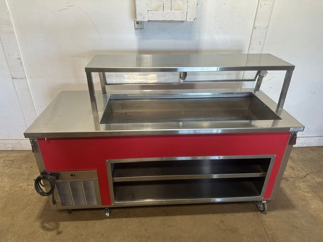 "DELFIELD SCSC-60-B" S.S REFRIGERATED BUFFET TABLE W/SNEEZE GUARD ,115V 1PH
