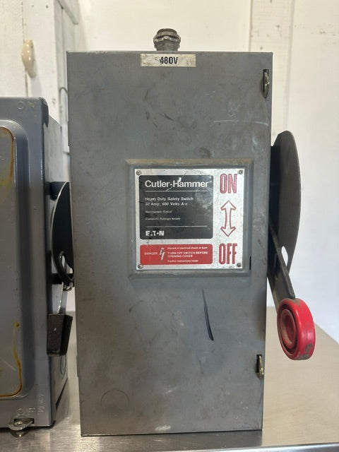 **LOT OF 3** SQUARE D AND CULTER HAMMER SAFETY SWITCHES