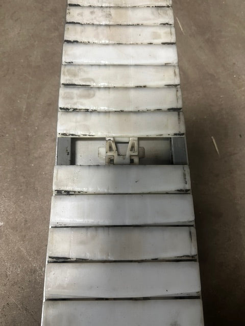 STAINLESS STEEL CLEATED FLEX-WALL BELT CONVEYOR 6 1/8"W x 60"L