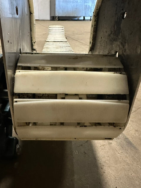 STAINLESS STEEL CLEATED FLEX-WALL BELT CONVEYOR 6 1/8"W x 60"L