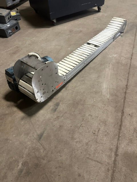 STAINLESS STEEL CLEATED FLEX-WALL BELT CONVEYOR 6 1/8"W x 60"L