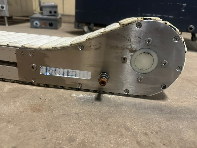 STAINLESS STEEL CLEATED FLEX-WALL BELT CONVEYOR 6 1/8"W x 60"L