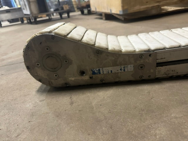 STAINLESS STEEL CLEATED FLEX-WALL BELT CONVEYOR 6 1/8"W x 60"L