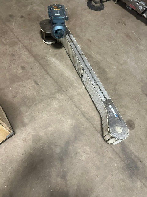 STAINLESS STEEL CLEATED FLEX-WALL BELT CONVEYOR 6 1/8"W x 60"L
