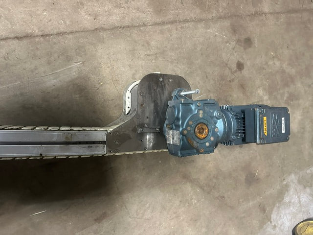 STAINLESS STEEL CLEATED FLEX-WALL BELT CONVEYOR 6 1/8"W x 60"L
