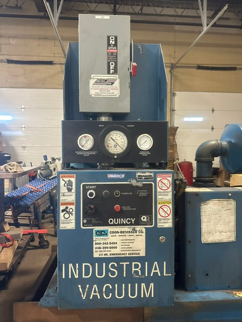 "QUINCY QSVB25ANN2C" industrial rotary screw vacuum pump system, 32929 hr