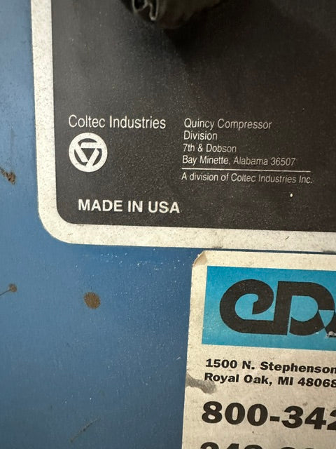 "QUINCY QSVB25ANN2C" industrial rotary screw vacuum pump system, 32929 hr