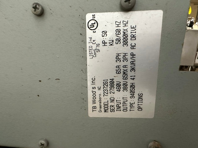 lot of 2*** Graseby Volkmann 9000 AC Drive 94050H Model 72372G1 50 HP Digital Control