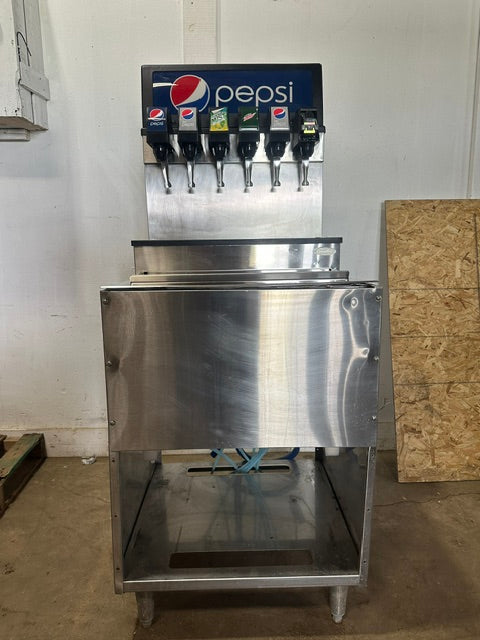 "CORNELIUS CB2323AK6"COMMERCIAL 6 HEADS SODA MACHINE W/ ICE BIN