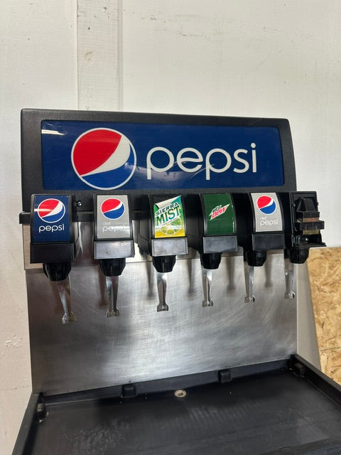 "CORNELIUS CB2323AK6"COMMERCIAL 6 HEADS SODA MACHINE W/ ICE BIN