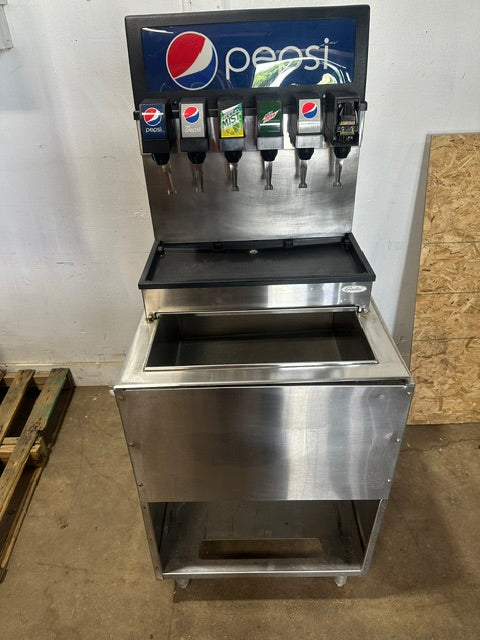 "CORNELIUS CB2323AK6"COMMERCIAL 6 HEADS SODA MACHINE W/ ICE BIN