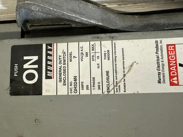 **LOT OF 2** SQUARE D MHC56S E2 SERIE AND MURRAY SAFETY SWITCHES