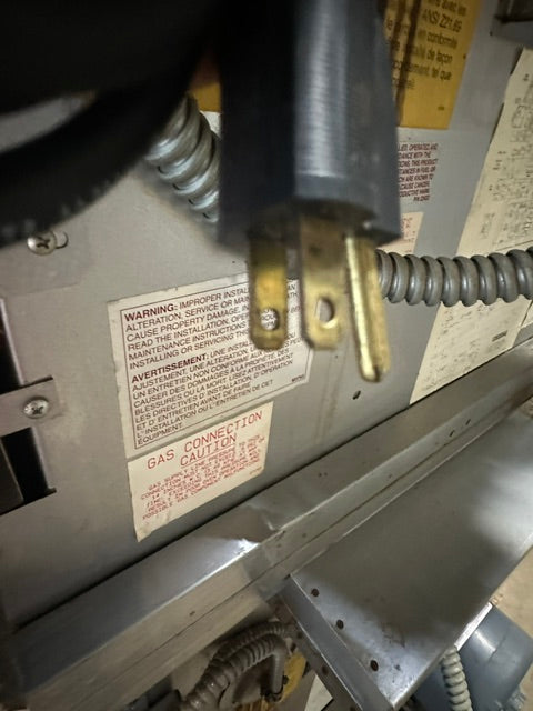 "BLODGETT DFG-200-L-S" COMMERCIAL N GAS DOUBLE STACK CONVECTION OVEN ON CASTER