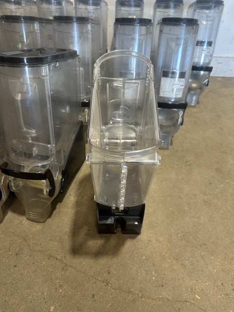 LOT OF 24 TRADE FIXTURES RADEUS 618/624 ACRYLIC BEAN/GRAIN DISPLAY DISPENSER