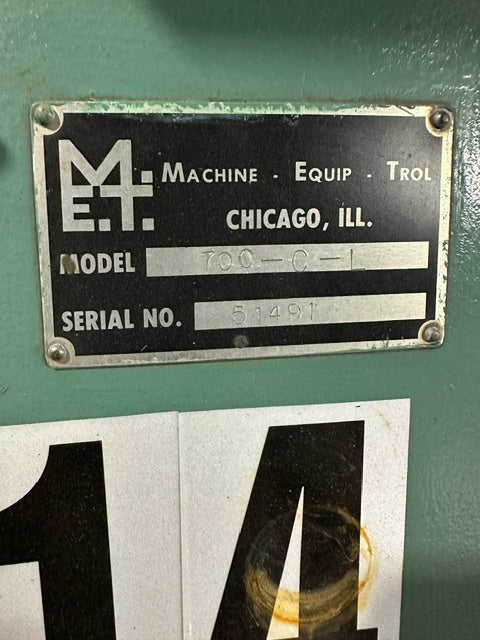 "MACHINE EQUIP TROL 700-C-L" h.d industrial coin winding machine,220V 1PH