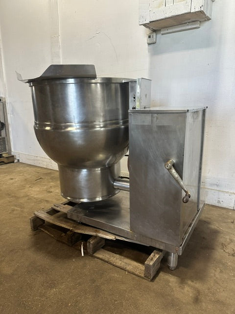 "GROEN DEE/1-10"ELECTRIC 40 GALLONS MANUAL TILT STEAM KETTLE ,208V 3PH