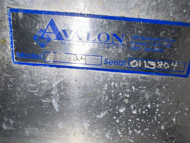 "AVALON AFG24" COMMERCIAL 24 x 24 DONUT GLAZER