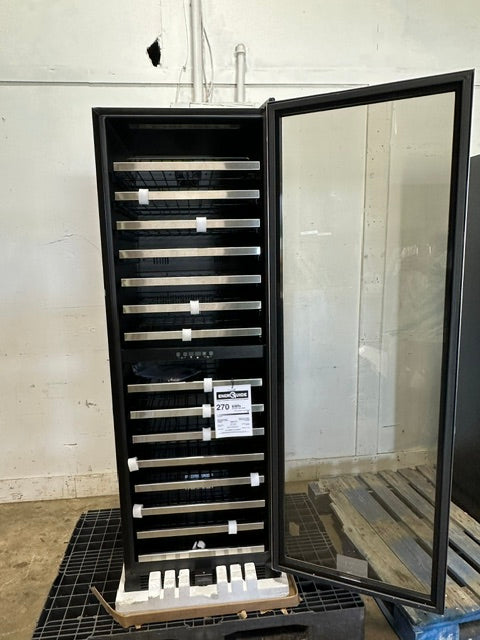 "VINOTEMP EL-142SDST" COMMERCIAL 155- BOTTLE DUAL ZONE LIGHTED WINE COOLER ,1PH