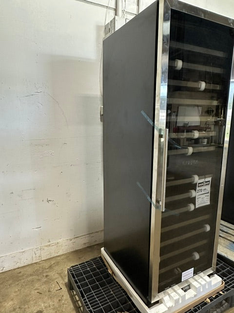 "VINOTEMP EL-142SDST" COMMERCIAL 155- BOTTLE DUAL ZONE LIGHTED WINE COOLER ,1PH