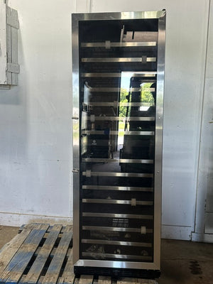"VINOTEMP EL-142SDST" COMMERCIAL 155- BOTTLE DUAL ZONE LIGHTED WINE COOLER ,1PH