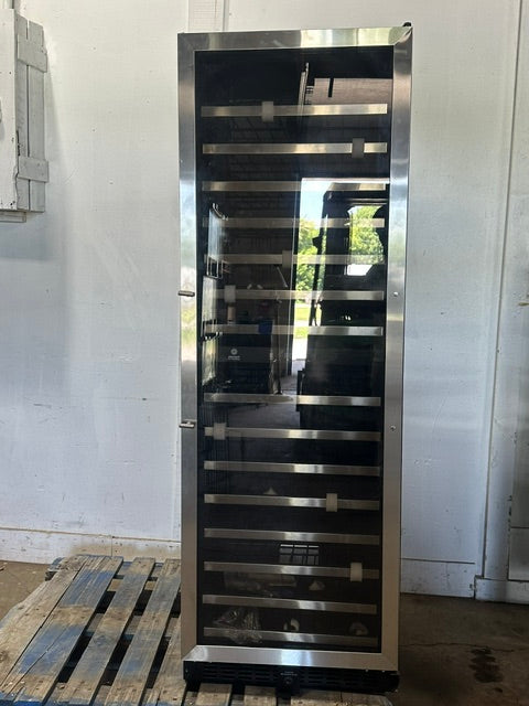 "VINOTEMP EL-142SDST" COMMERCIAL 155- BOTTLE DUAL ZONE LIGHTED WINE COOLER ,1PH