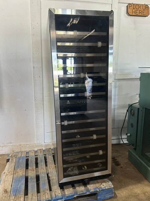 "VINOTEMP EL-142SDST" COMMERCIAL 155- BOTTLE DUAL ZONE LIGHTED WINE COOLER ,1PH
