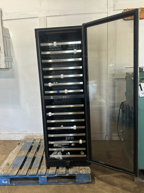 "VINOTEMP EL-142SDST" COMMERCIAL 155- BOTTLE DUAL ZONE LIGHTED WINE COOLER ,1PH