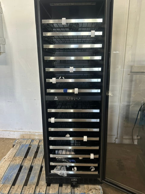 "VINOTEMP EL-142SDST" COMMERCIAL 155- BOTTLE DUAL ZONE LIGHTED WINE COOLER ,1PH