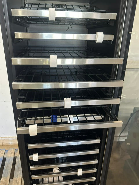 "VINOTEMP EL-142SDST" COMMERCIAL 155- BOTTLE DUAL ZONE LIGHTED WINE COOLER ,1PH