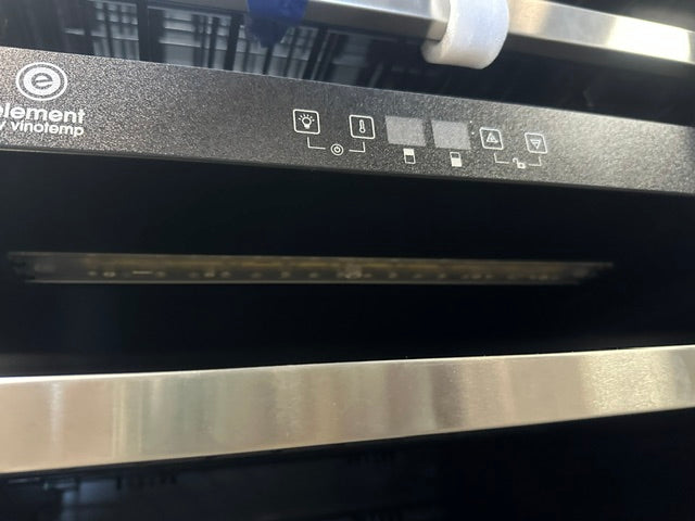 "VINOTEMP EL-142SDST" COMMERCIAL 155- BOTTLE DUAL ZONE LIGHTED WINE COOLER ,1PH