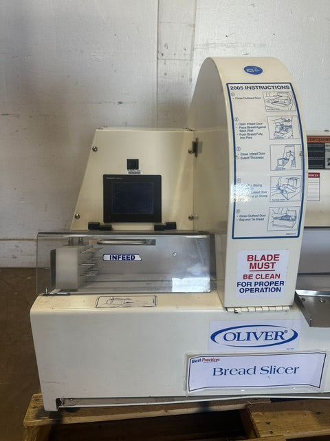 "OLIVER 2005" COMMERCIAL C/TOP VARI-SLICER-THICKNESS BREAD SLICER MACHINE, 1PH