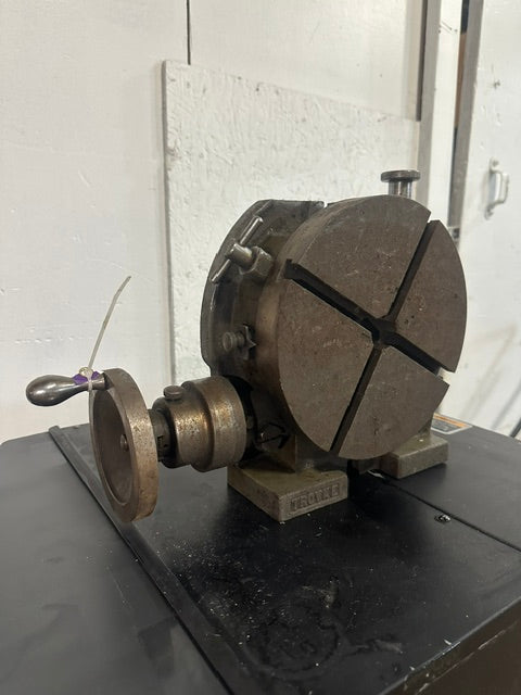 "TROYKE MODEL U-9" ROTARY TABLE, 9"D SLOTTED TABLE