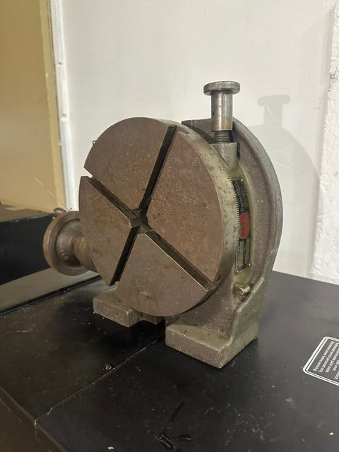 "TROYKE MODEL U-9" ROTARY TABLE, 9"D SLOTTED TABLE