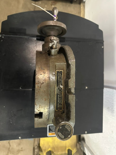 "TROYKE MODEL U-9" ROTARY TABLE, 9"D SLOTTED TABLE