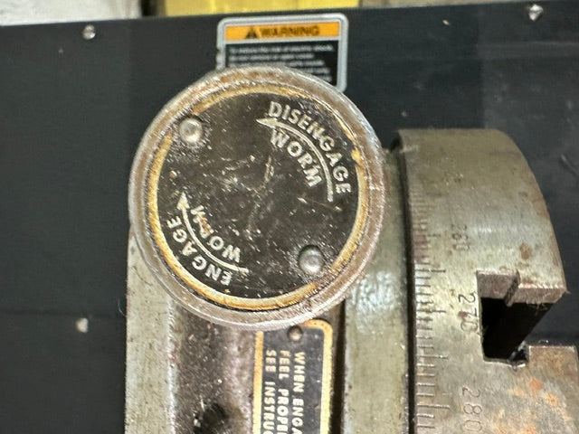 "TROYKE MODEL U-9" ROTARY TABLE, 9"D SLOTTED TABLE