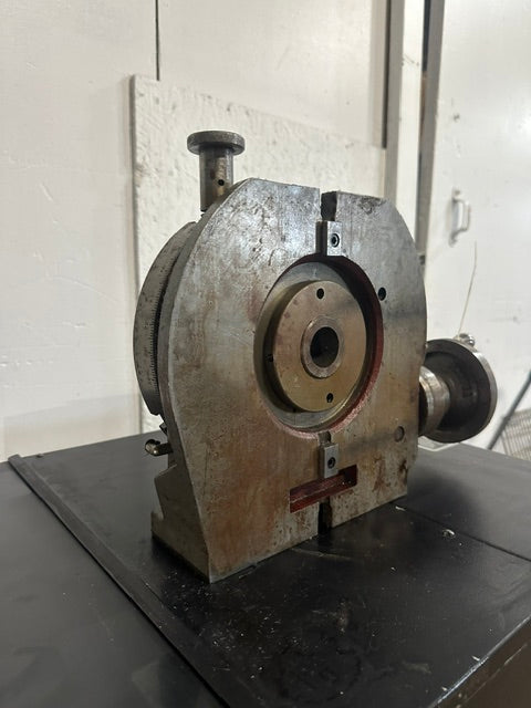 "TROYKE MODEL U-9" ROTARY TABLE, 9"D SLOTTED TABLE