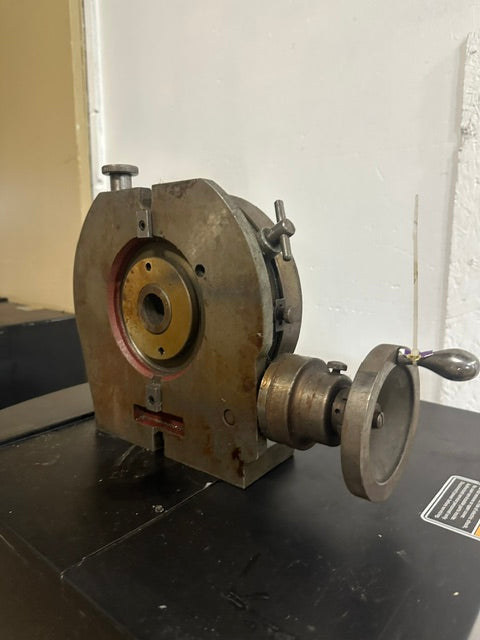 "TROYKE MODEL U-9" ROTARY TABLE, 9"D SLOTTED TABLE