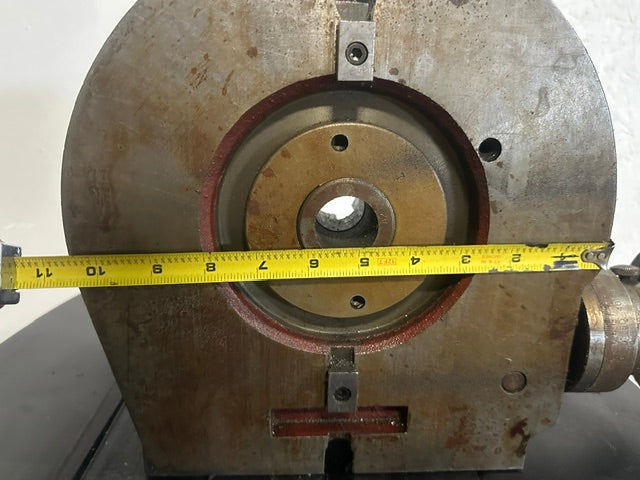 "TROYKE MODEL U-9" ROTARY TABLE, 9"D SLOTTED TABLE