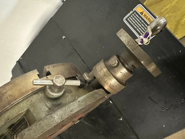 "TROYKE MODEL U-9" ROTARY TABLE, 9"D SLOTTED TABLE
