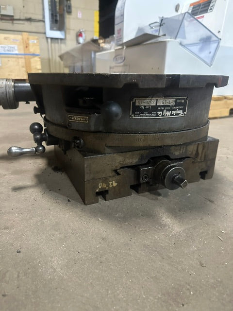 "TROYKE MODEL DMT-15" ROTARY CROSS SLIDE TABLE, 12"x12" SLOTTED TABLE